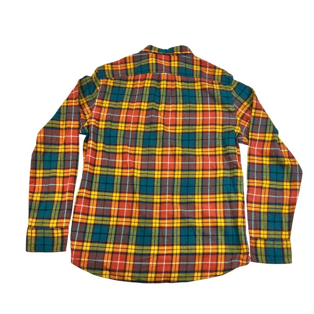 J.Crew Re-Imagined Flannel Shirt Mens L Plaid Button Up‎ Long Sleeve